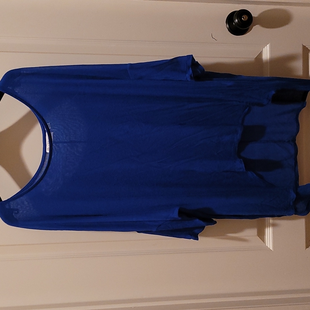 Blue oversized Large top